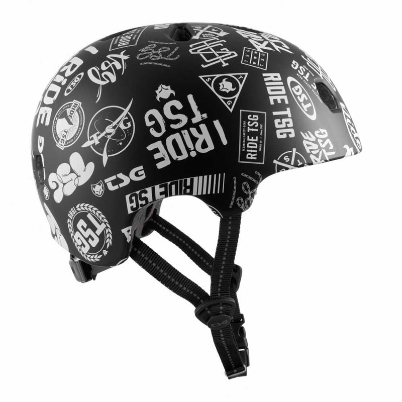 TSG Meta Graphic Design Children's Helmet Black/White