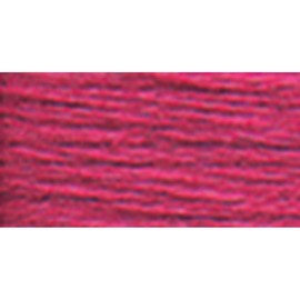 DMC 117-3804 Mouline Stranded Cotton Six Strand Embroidery Floss Thread, Dark Cyclamen Pink, 8.7-Yard