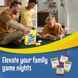 5 Second Rule Game Jr. - Simple Questions Card Game for Family Fun, Party, Kids, Travel, Game Night & Sleepovers - Think Fast and Shout Out Answers - For Ages 6+