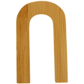 small foot 12074 ABC Letter U Made from Sustainable Bamboo, Can be Combined with Other Letters as Decoration or Door Sign