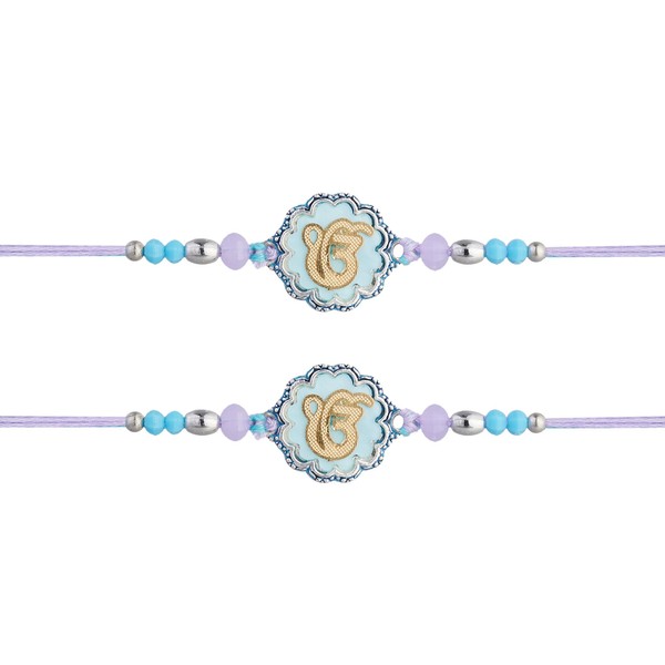 Rakhi For Brother - Set of 2 With Greeting Card