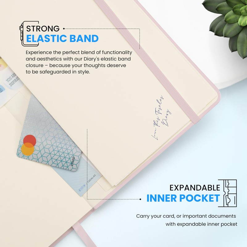 Tasalas A5 Notebooks 3 Pack with Pen - 200 Lined