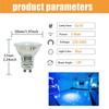 JQSLIGHT LED Landscape Lights,GU10 Blue LED Spotlight Bulbs 5W MR16