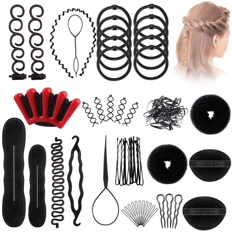 25 Piezas Kit de Herramientas para peinar el cabello,kit de