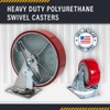 Creative Industrial Sales 8"x2" Swivel Caster Wheels Heavy Duty Polyurethane