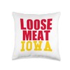 Loose Meat Iowa Food Sandwich State Favorite History Foodie Throw