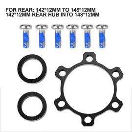 Ejoyous Bicycle Hub Conversion Adapter, Alloy Bicycle Wheel Hub Converter Adapter Bike Hub Adapter for 100 x 15 to 110 x 15 and 142 x 12 to 148 x 12 (Rear 142 x 12 to 148 x 12)