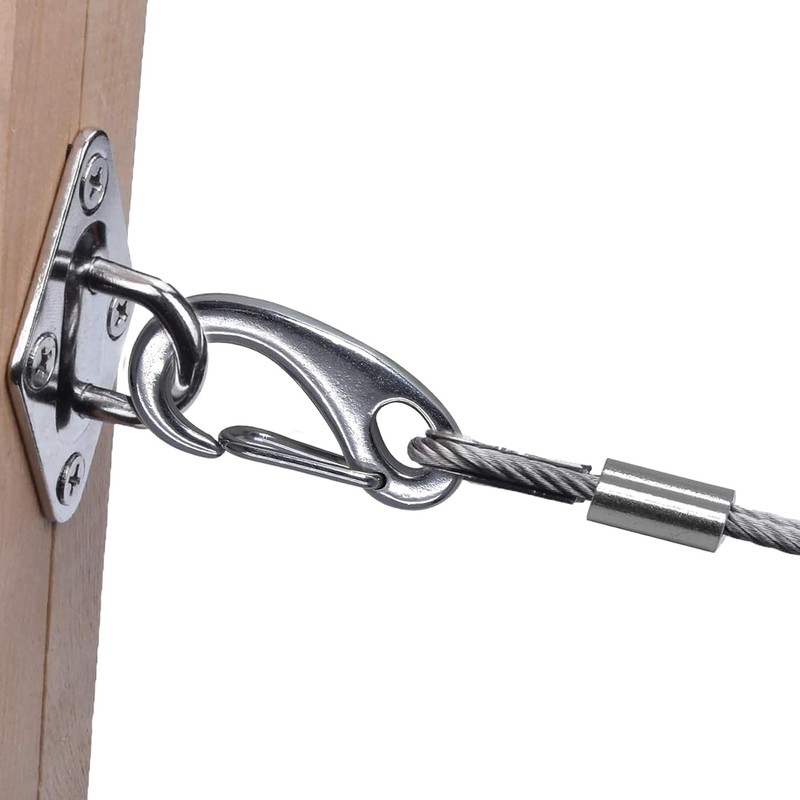 QZOOVNJ 3/64"(1.2mm) Aluminum Crimping Loop Sleeve, Wire Rope Stop Sleeve,