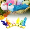 xlwen Artificial Birds with Feathers and Clip, Pack of 12