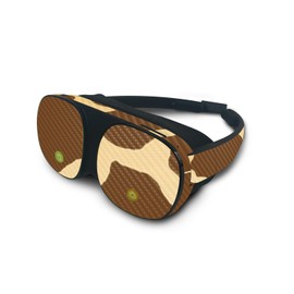 MightySkins Carbon Fiber Skin Compatible with HTC Vive Flow - Giraffe | Protective, Durable Textured Carbon Fiber Finish | Easy to Apply, Remove, and Change Styles