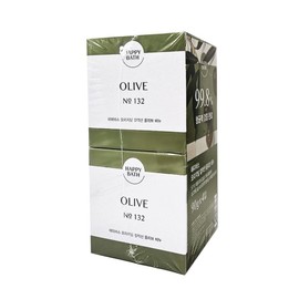 Olive 4-pack Original Cleansing Soap 90g Happy Bath / 올리브 4개입 오리지널 클렌징 비누 90g 해피 바스