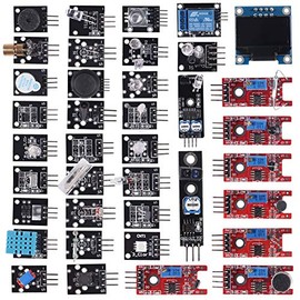 38 in 1 Sensor Module Kit Project Super Starter Kits for UNO R3 Mega2560 Mega328 Nano Raspberry Pi 3 2 Model B K62 37 in 1 Sensor Modules + 0.96‘’ 4PIN OLED Compatible for Arduino Raspberry