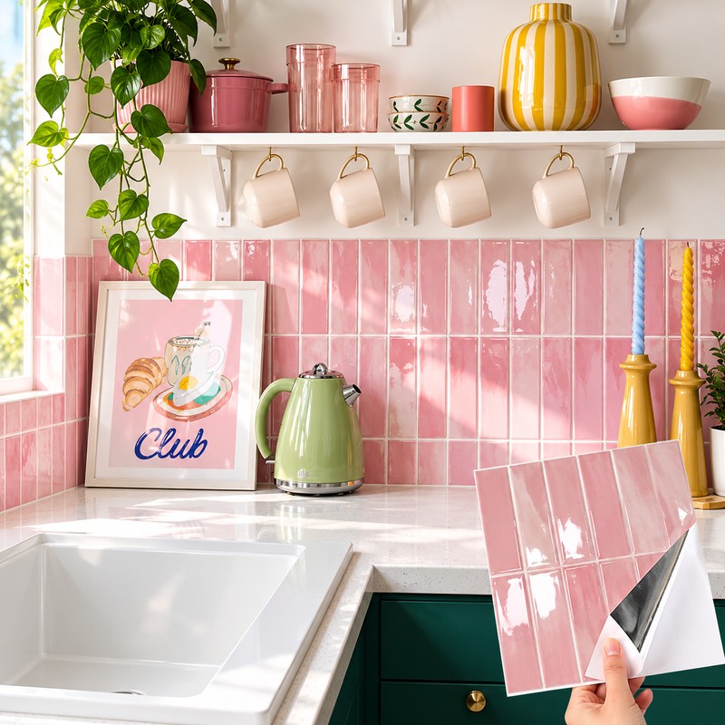 Peel and Stick Backsplash Tiles for Kitchen Walls – Self-Adhesive