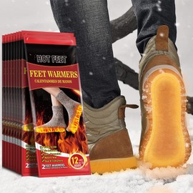 Insole Foot Warmers - 10 Pairs, Provides Up to 12 Hours of Continuous Heat, Disposable Toe Warmers for Hunting and Outdoor Sports (Small-Women)