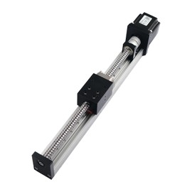 KHMOS HMS40 Linear Guide Rail Module - ±0.02mm Precision, 40mm Width, NEMA23 Stepper Motor for Industrial Automation, CNC, 3D Printing, Robotics, Lab Equipment (250mm Stroke, 10mm Lead)