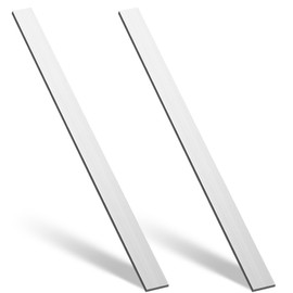 Zonon 2 Pcs 6061 Aluminum Flat Bar 5/8 Thickness x 1'' Width x 36'' Length General Purpose Plate Metal Aluminum Bar