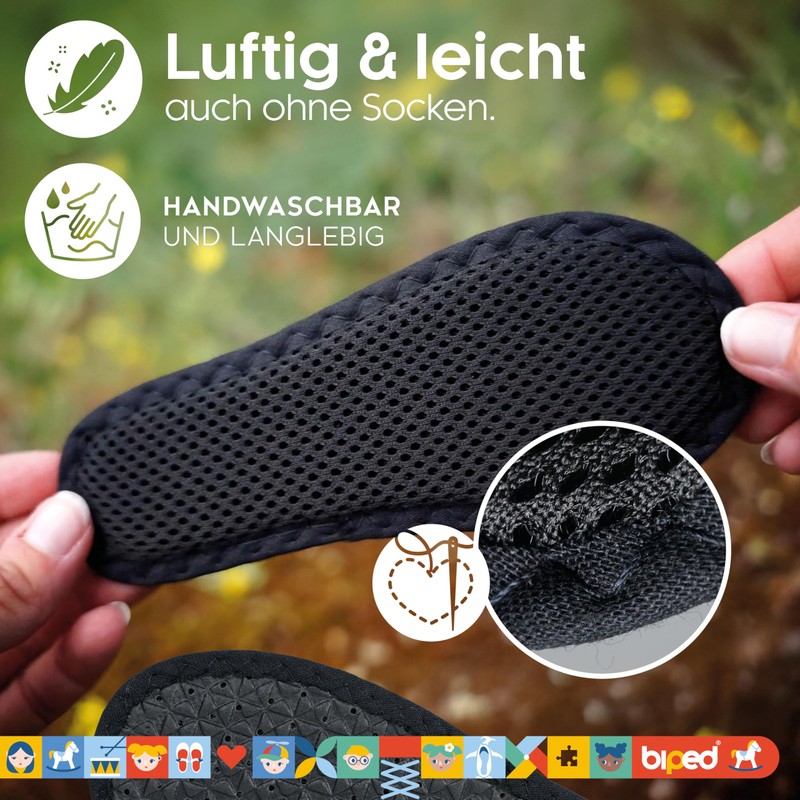 biped 2 Pairs of Children's Activated Carbon Soles, for Climate