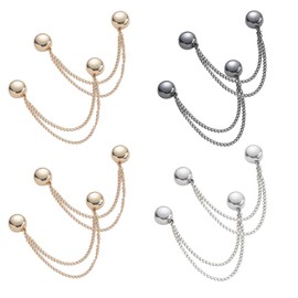 Pack of 8 Multifunctional Magnetic Clothing Clips, Powerful Hijab Magnets for Women, Magnetic Clothing Clips, Magnetic Clothing Accessories for Shirts, Sleeves, etc. (Four Colours)