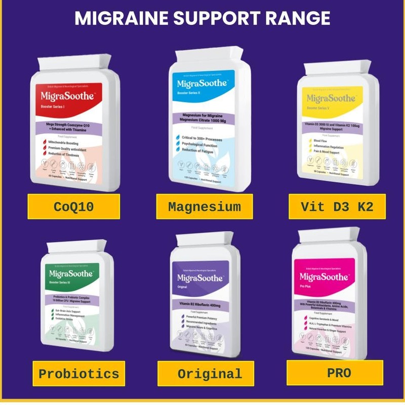 MigraSoothe Booster Vitamin D3 Vitamin K2 MK7 Complex for migraine