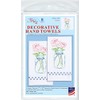 Jack Dempsey Needle Art Roses Decorative Hand Towel Pair