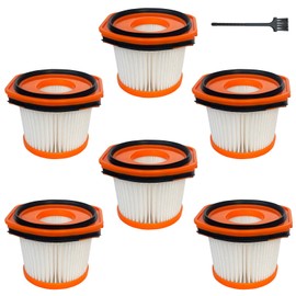 WS630 Filters Replacement Parts for Shark Wandvac System WS620 WS630 WS631 WS632 WS633 WS640 WS640AE WS640BL WS642 WS642AE, 6 Pack, Compare to Parts # XFFWV360