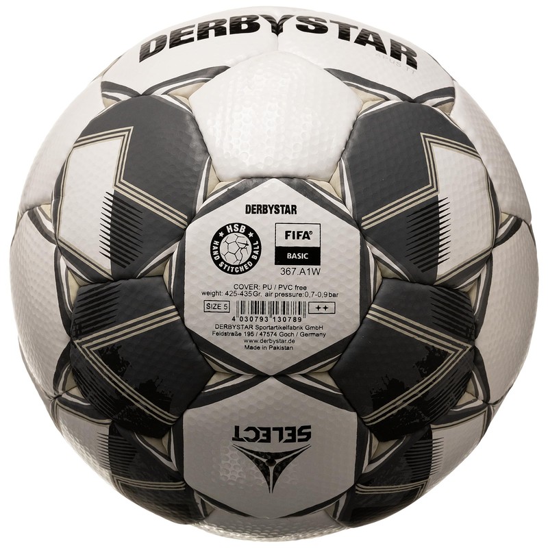 Derbystar Apus TT v23 Football White/Black Size 5