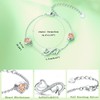 Infinity Heart November Birthstone Bracelet 925 Sterling Silver Adjustable ECG