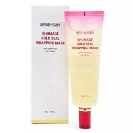 Schwarzmacher 메디테라피 슈마지 골드실 랩핑 마스크 90g Medi Therapy Schumaaji Gold Silk Wrapping Mask 90g [Mediheal I'M Real Gold Wrap Mask 90g]