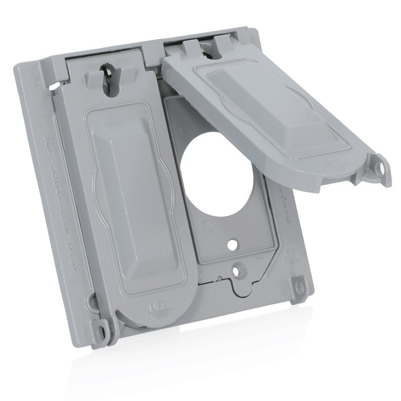 Leviton Weatherproof Cover, 2-Gang for Decora, GFCI, Duplex, or Single