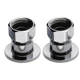 Krowne 21-400L Krowne Silver Series Coupling Flanges, (2) Pieces, 1/2" NPT Female Inlet, Low Lead Compliant (fits 12-8XX Silver Series 8" Center Wall Mount Faucet,)‌​‍​​‌‌​‌‌‍​​‌‌​‌‌‍​​‌‌‌​‍​
