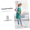 Healvian 3pcs Metal Broom Handle Bracket Extension Pole Adapter Broom