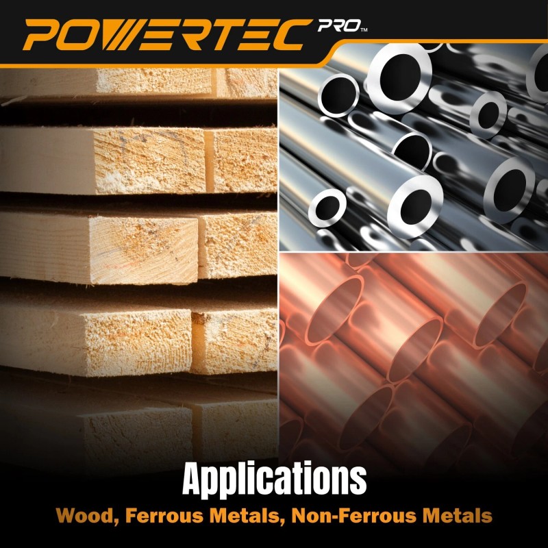 POWERTEC 5-Inch Hook and Loop Sanding Disc, 60 Grit Ceramic