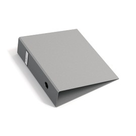 Bigso Box of Sweden ARCHIE Folder with 2 Rings and Lever Mechanism - Ring Binder Made of Fibreboard and Paper - A4 Ring Binder for Filing Loose Paper - Grey