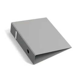 Bigso Box of Sweden ARCHIE Folder with 2 Rings and Lever Mechanism - Ring Binder Made of Fibreboard and Paper - A4 Ring Binder for Filing Loose Paper - Grey