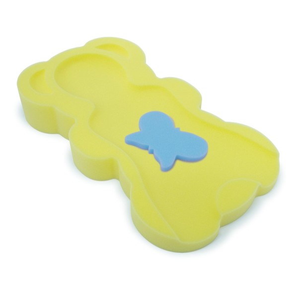 Bathtub Sponge Mat Bath Support for Infant & Baby MIDI Up to 6kg & 60cm Tall (Yellow)
