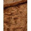 Plain Fun Faux Fur Fabric Material Camel Brown, 1Mtr -