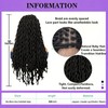 SIMIWALI Black Goddess Faux Locs Wigs for Black Women Full