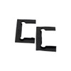 CRL Black Replacement Gasket Pack with Fin for Geneva Hinges