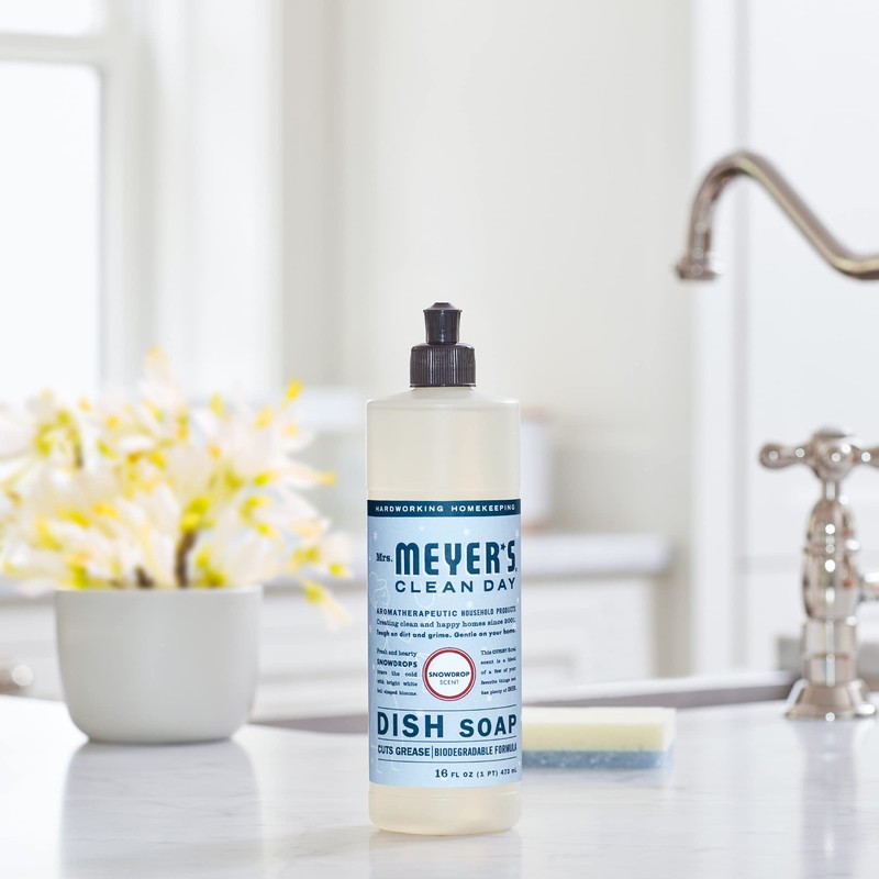 MRS. MEYER'S Clean Day Dish Soap, Cruelty Free and Biodegradable