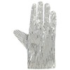 DangerousFX Silver Sparkly Sequinned Fancy Dress Party Women's Glove
