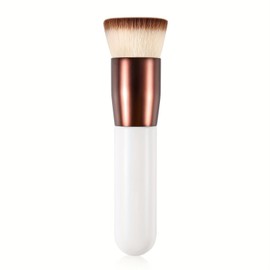 Foundation Brush Kabuki Make Up Brush Flat Top Makeup Brushes Perfect For Blending Liquid, Cream or Flawless Powder Cosmetics - Buffing, Stippling, Concealer