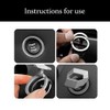 Moly Magnolia Engine Start/Stop Button Cover, Carbon Fiber Zinc Alloy