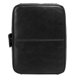 X-ZONE Toiletry Bag Genuine Leather Men Women | | | 020090, black