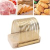 Bread Slicing Cutter Wood 304 Stainless Steel Anti Slip Bread