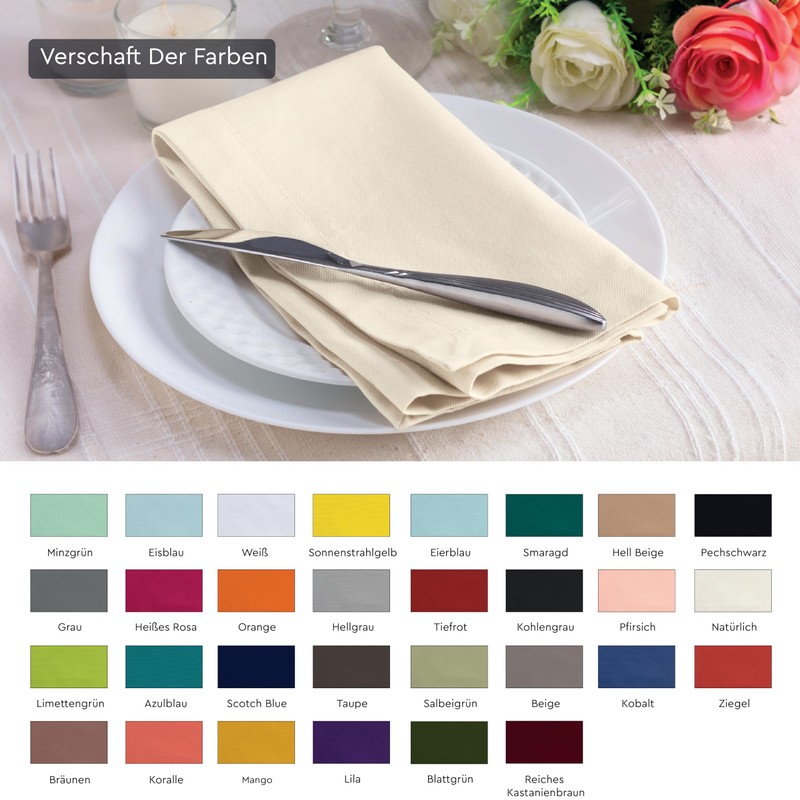 Encasa Cotton Cloth Napkins | Set of 12 | Size