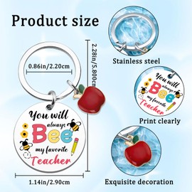 Teacher Retirement Gifts For Woman Best Teacher Gifts End Of The Year Appreciation Gift For Preschool Daycare Teachers Bee Keychain Teachers Valentine Gift Christmas Ideals Back To School