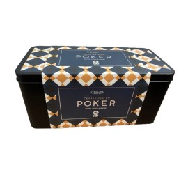 Sterling Goods Texas Hold'em Poker Gaming Box Set Chips Playing Cards Mat Button