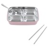 Lunch Box 4 Compartments 304 Stainless Steel Tableware Portable Lunch