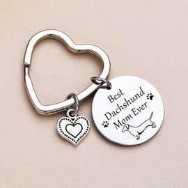 JIUSHUN Dachshund Gifts For Women Dachshund Decor Dachshund Christmas Jewelry Wiener Dog Gifts Dachshund Owner Keychain Dachshund Mom Jewelry Dog Paw Gift Veterinarian Gift