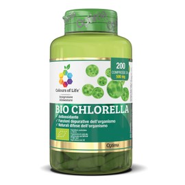 Colours Of Life Colours of Life Bio Chlorella - Integratore di Chlorella da Agricoltura Biologica 200 compresse - 100 g